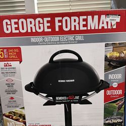 George Foreman Indoor/Outdoor Grill Red GFO201R-T - The Home Depot