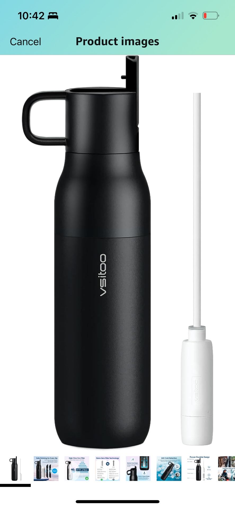 Water Bottle With Filter For Travel