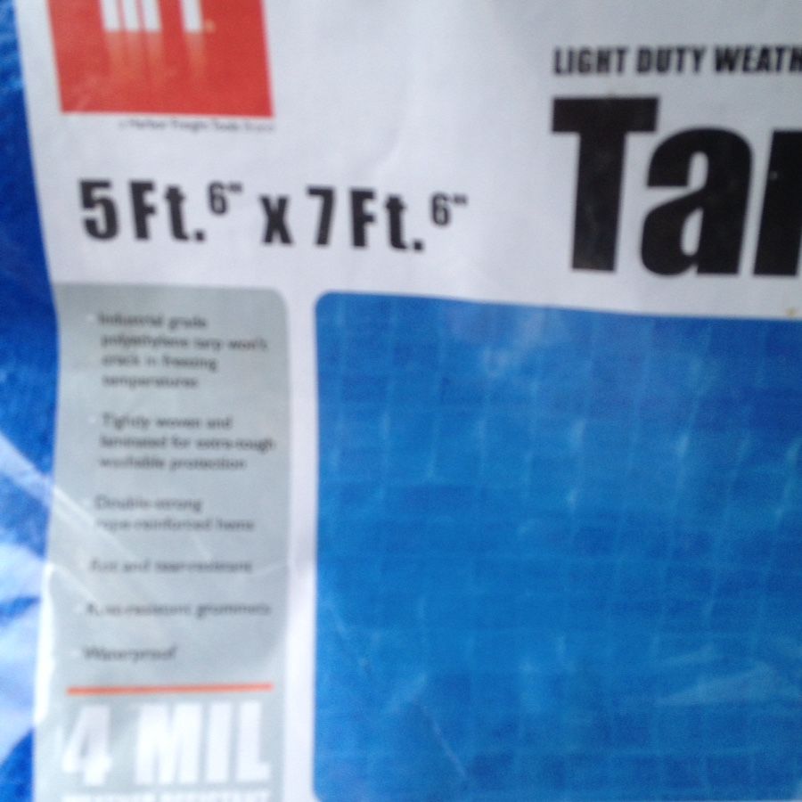 blue tarp