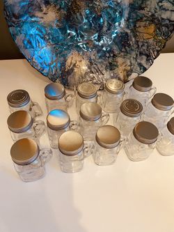 Spice Jars Set  21 Mini Bottles With Labels 