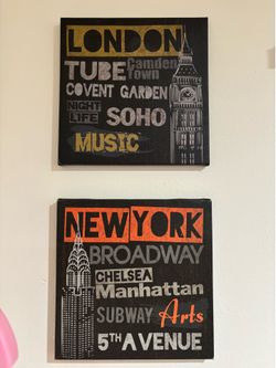 London & New York Wall Art