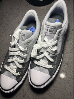 Size 7 1/2 gray converse all stars