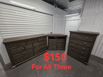 Three Dressers For 150