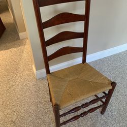 Antique Wooden Cane Chairs 