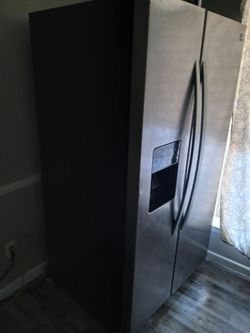 A refrigerator works all good and pretty