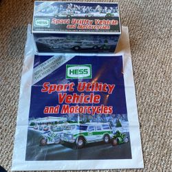 2004 Hess Anniversary Edition Sport Utility Vehicle And Motorcycle 