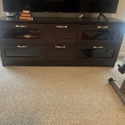 Tv Stand (Brown Wood)