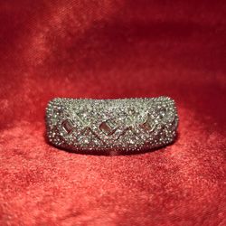 14k White Gold Diamond Wedding Band 2.50 ctw