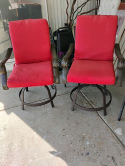 Juego de sillas mecedoras para terraza