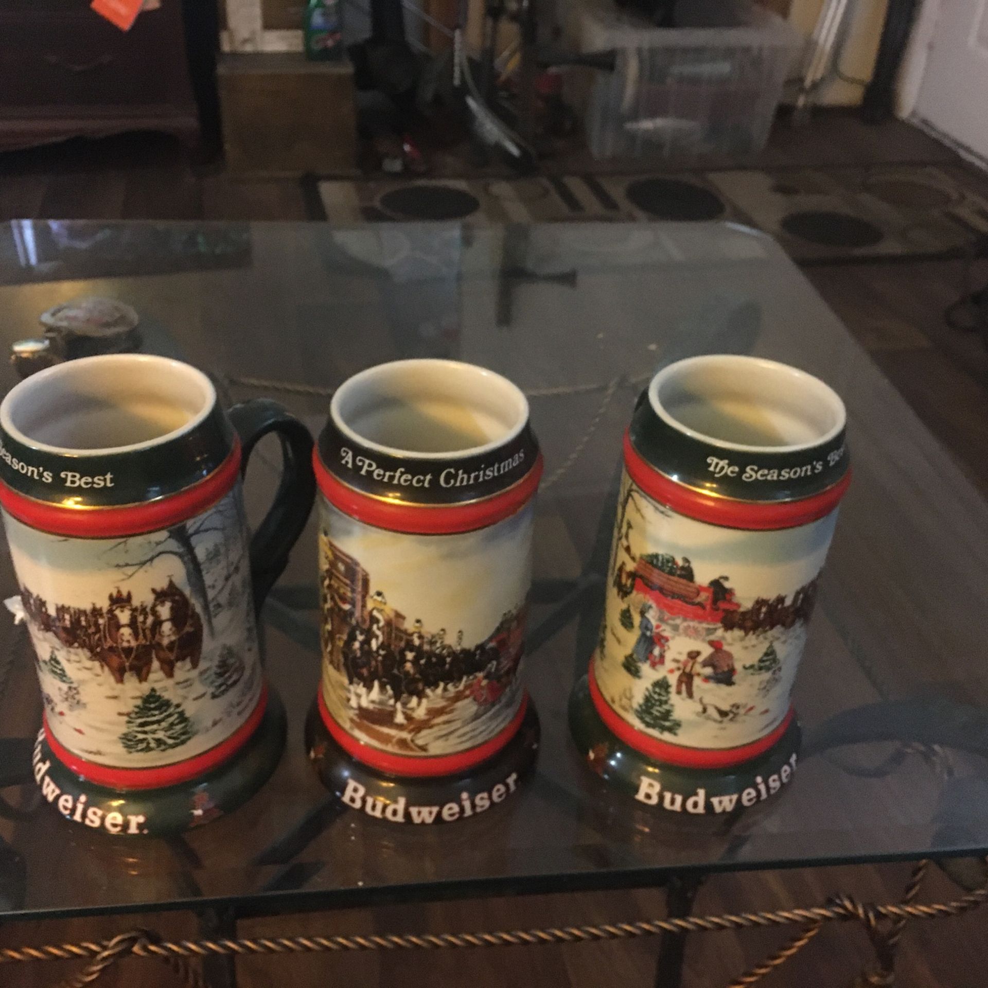 Budweiser Mugs (3)