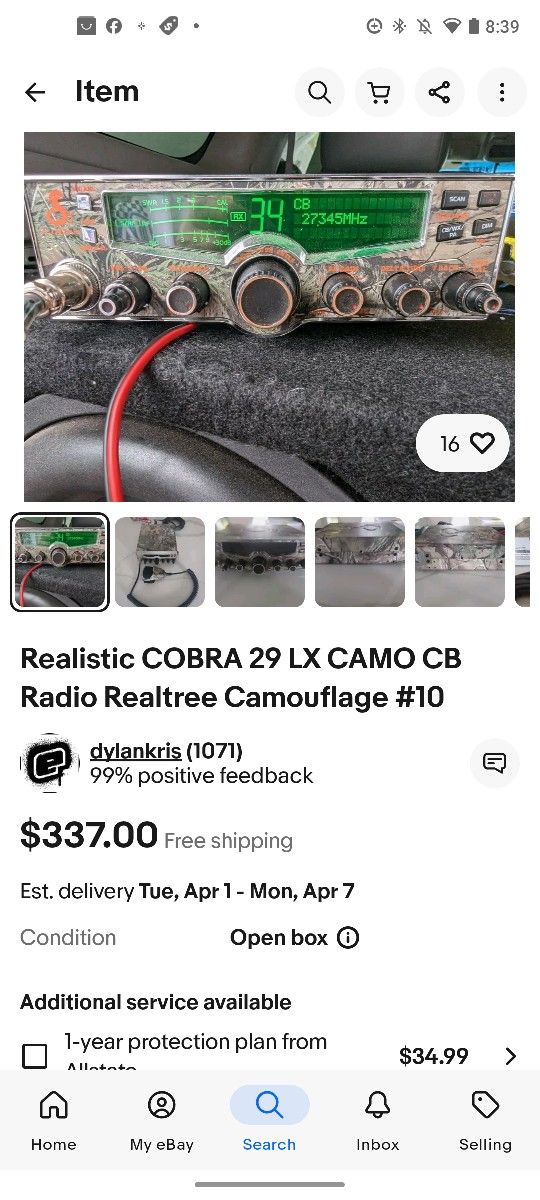 Realistic COBRA 29 LX CAMO CB Radio Realtree CamouflageBrand 2020 Model