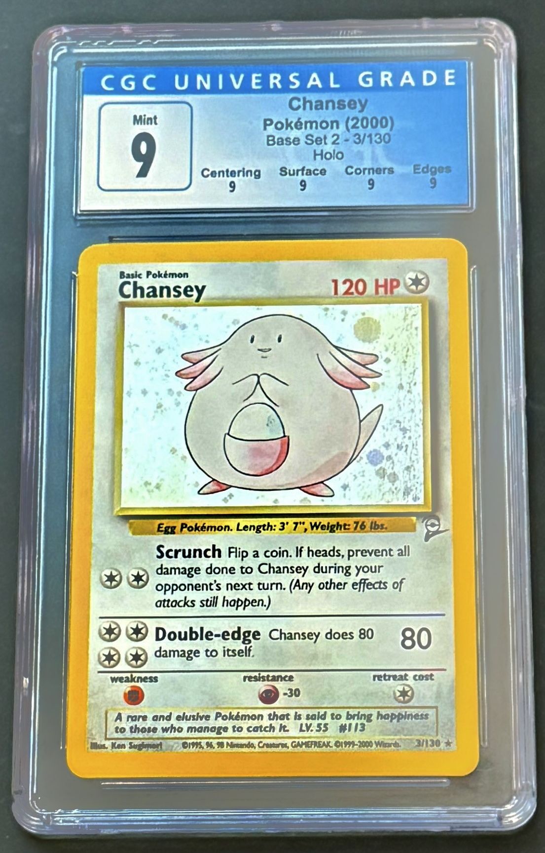 custom pokemon cards etsy Chansey No.113