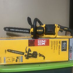 DEWALT 60V MAX Cordless Chainsaw, 18 in., Tool Only (DCCS672B) 
