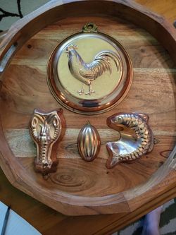 Copper & Brass Vintage Molds 4 For $15
