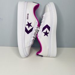 🔥NEW CONVERSE PRO LEATHER LOW ‘MIAMI VIBEZ - NIGHTFALL VIOLET’ SHOES MENS size 10 Brand new without original  Color: purple/pink/white  100% authenti