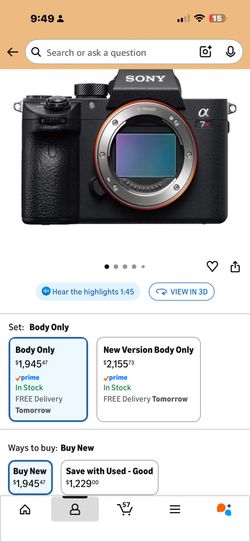 Sony Mirrorless Camera