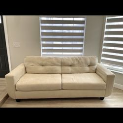 Off white Microfiber Couch 