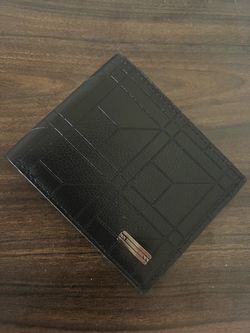 Black Leather Bifold Wallet