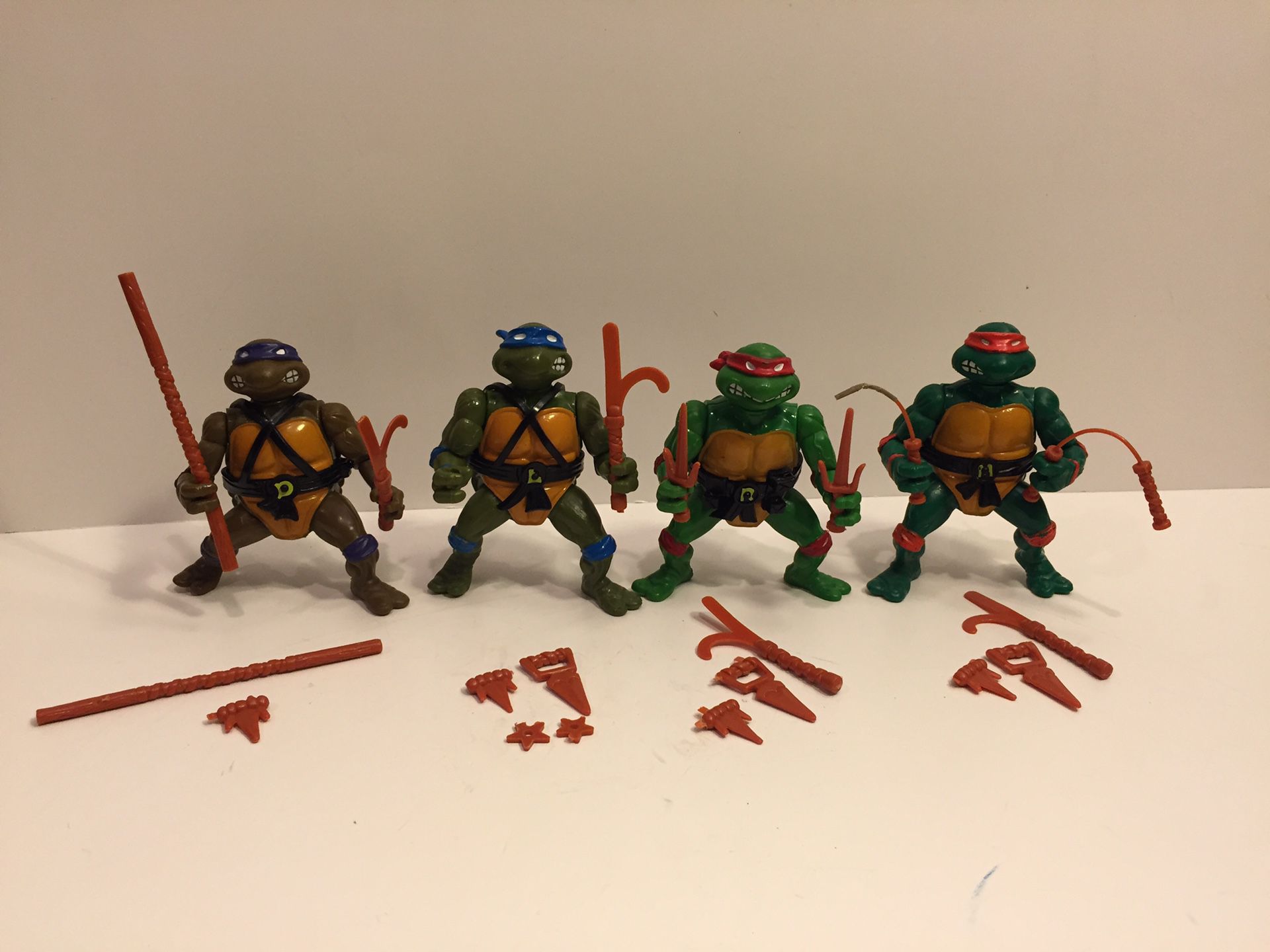 1988 TMNT Turtles Lot - Vintage Action Figure Toy Playmates - Teenage Mutant Ninja