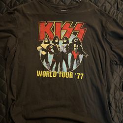 Retro Kiss 1977 World Tour Men’s Tshirt