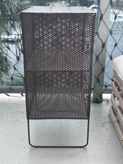 Set of 2 metal bookcases by CB2