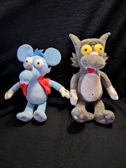 The Simpsons Itchy and Scratchy Plush Set