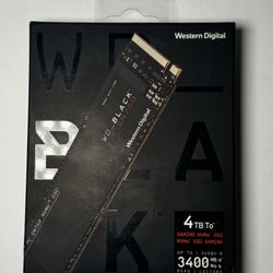 WD BLACK 4TB M.2 SSD