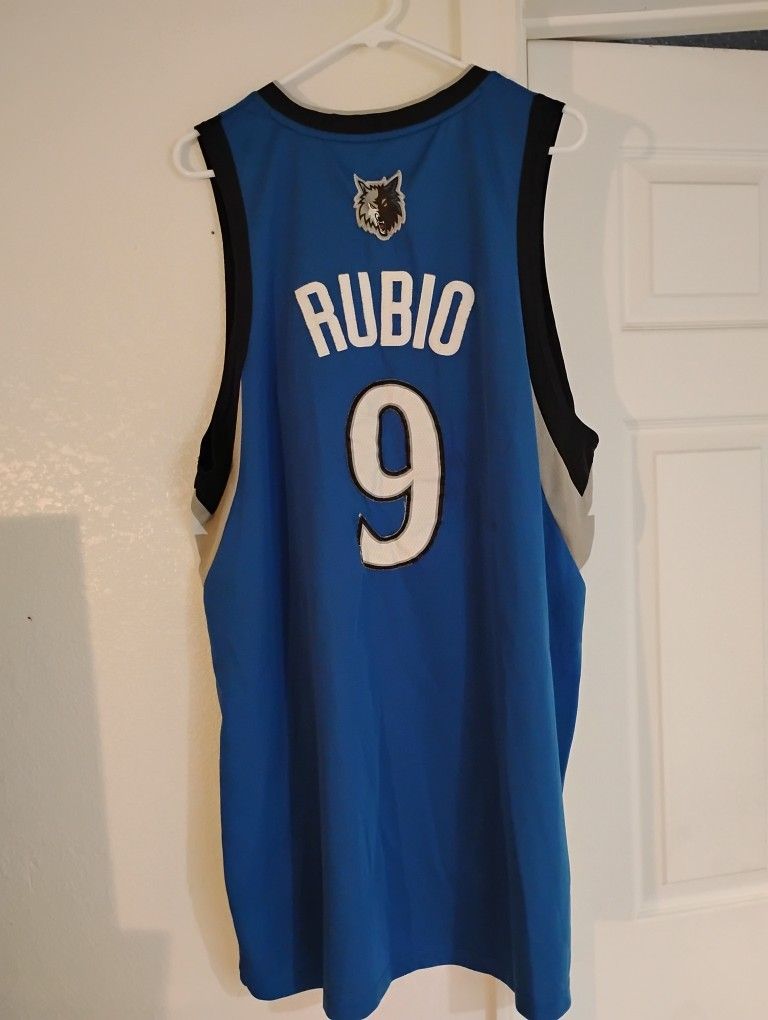 Ricky Rubio Adidas Minnesota Timberwolves Jersey