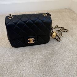 Chanel  Black Mini Square Bag