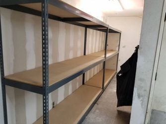 Garage Storage Shelving 96 in W x 24 in D Stock Supply Shelves Stronger Than Homedepot Lowes And Costco Delivery Available