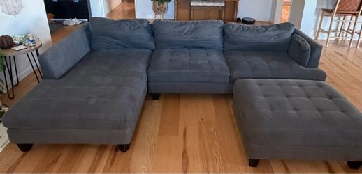 Couch - dark gray, Costco