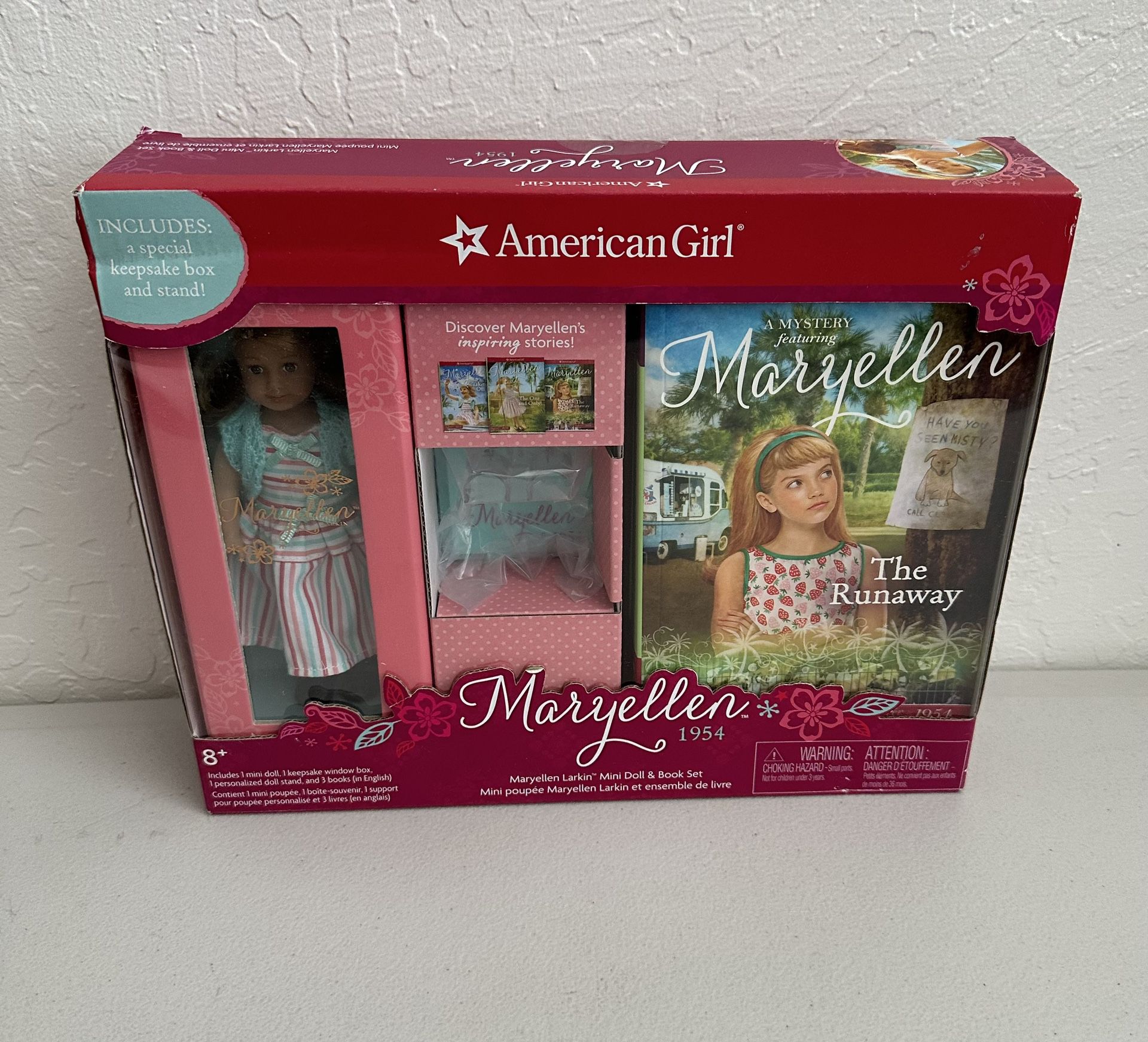 New American Girl Maryellen Larkin Mini Doll & 3 Book Set