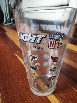 Coor Light Vintage NFL Team Glass