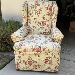 Wingback Chair With Slipcover