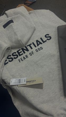 Fear of God Essentials Hoodie Light Oatmeal Size Medium