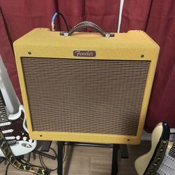Tweed Fender Blues Junior w/Recent Speaker/Tube Upgrade!