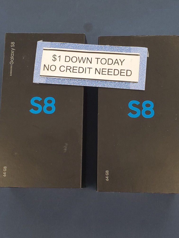 Samsung Galaxy S8 New - Pay $1 DOWN AVAILABLE - NO CREDIT NEEDED