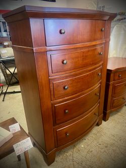 Broyhill Cherry Chest of Draw And Nightstand