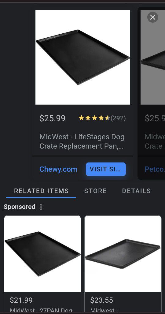 Midwest Dog Crate Pan Replacements