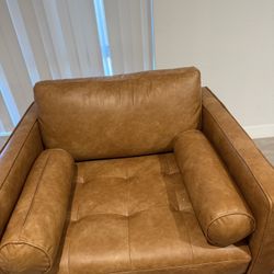 Peanut butter Couch and chair 