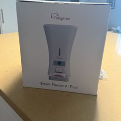  Smart Automatic Dog Feeder with Camera, 5G WiFi Automatic Cat Feeders Food Dispenser 1080P Full HD Pet Camera Treat Dispenser with Night Vi