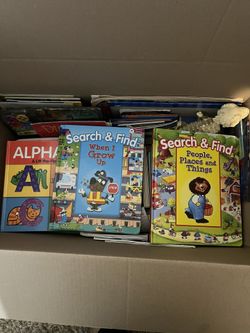 Kids Children’s Books Box Full Plus box full of PicassoTiles Magnetic Tiles