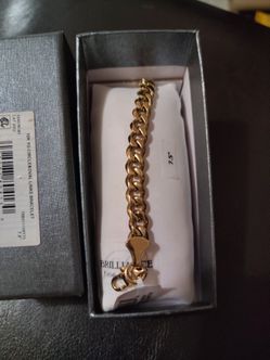 10k YG MENS BRACELET (size 7'5)