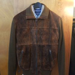 Mens Leather Jacket Size M