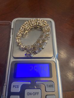 C350 925 sterling silver bracelet gold tone scrap damaged