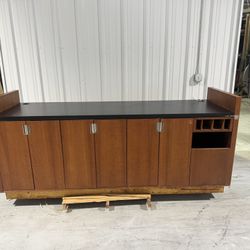 📦 Commercial Wood Cabinet / Server Station – Perfect for Retail, Restaurant, Office! 🔥