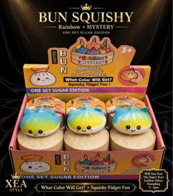 Bun Squishy Rainbow Mystery Fidget Toy Set