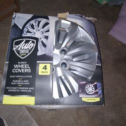 Auto Drive 14"Wheel Covers 4pack New!