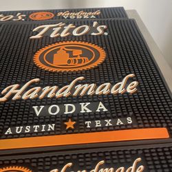 Titos Handmade Vodka Barmat Set  For Home Bar