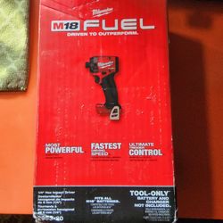 Milwaukee M18 Fuel 1/4 Hex Driver.  Newest Model. 120$
